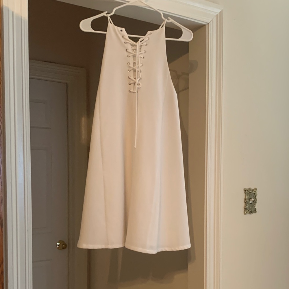 White Mini Dress - Picture 3 of 4